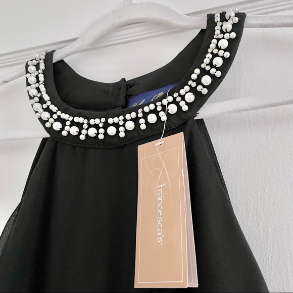 Francesca’s Black Pearl and lace dress - Picture 3 of 7